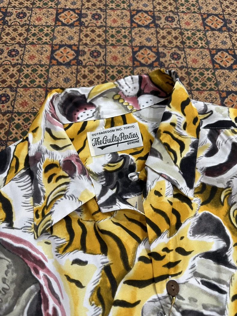 Wacko Maria WACKO MARIA Skull Tiger Hawaiian Long Sleeve Shirt- DMC Size US XL / EU 56 / 4 - 3 Thumbnail