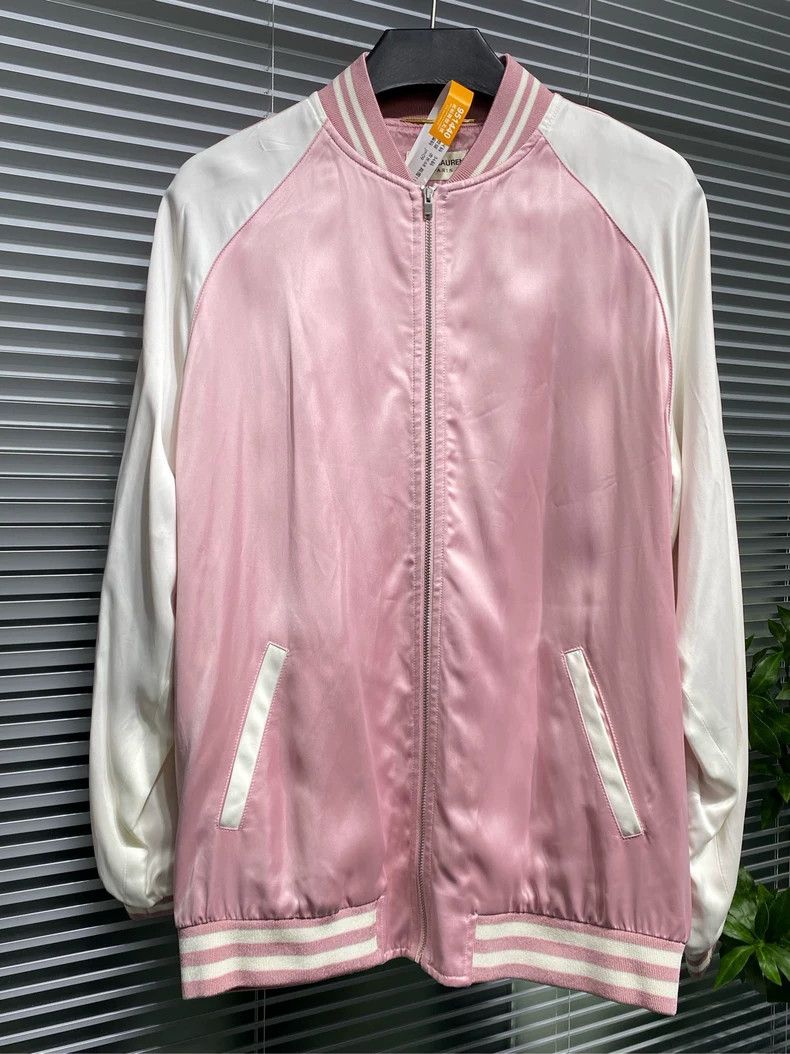 Saint Laurent Paris Saint Laurent Satin Baseball Jacket Size 34- DMC Size US XS / EU 42 / 0 - 4 Thumbnail