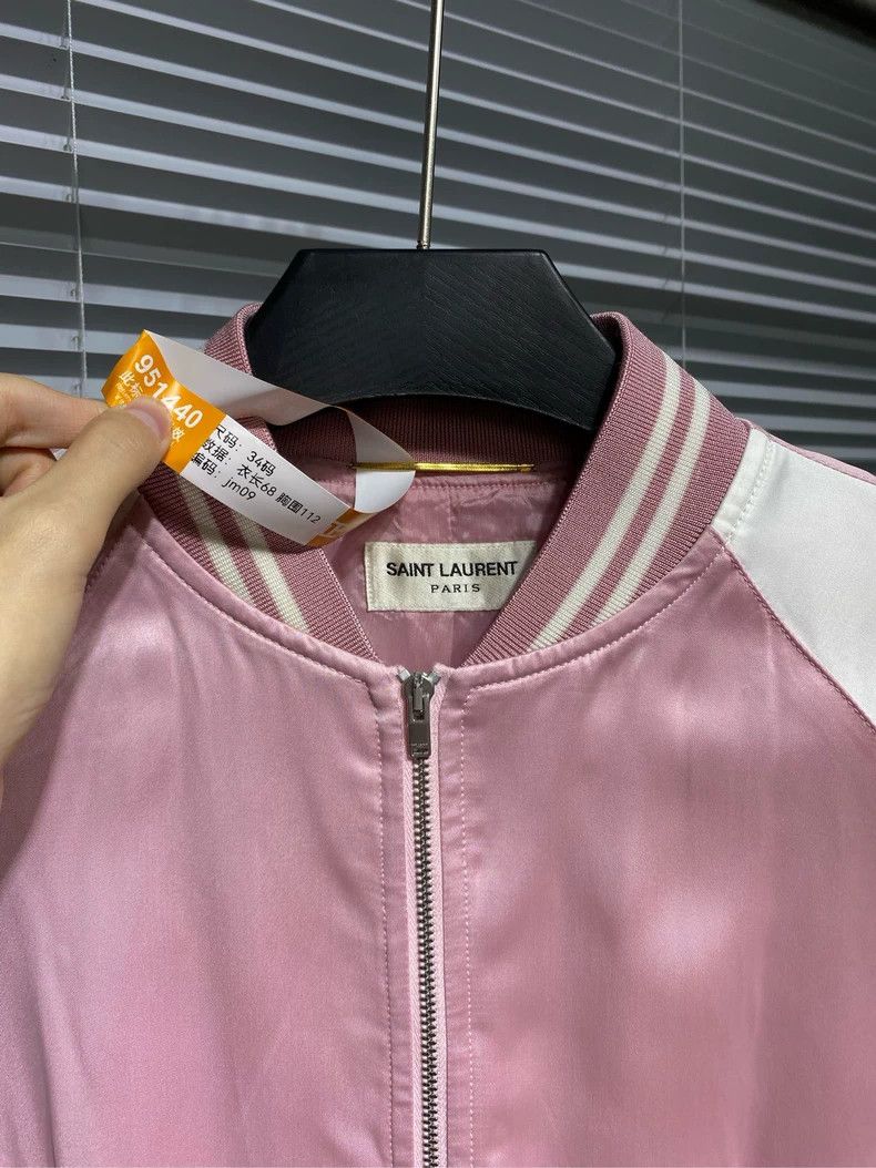 Saint Laurent Paris Saint Laurent Satin Baseball Jacket Size 34- DMC Size US XS / EU 42 / 0 - 6 Thumbnail
