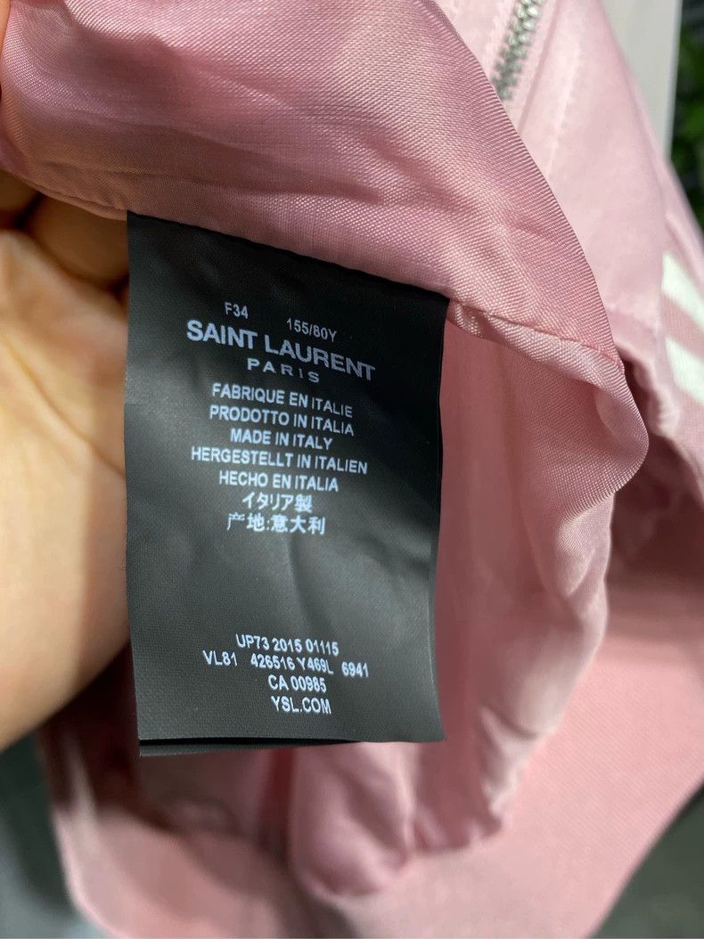 Saint Laurent Paris Saint Laurent Satin Baseball Jacket Size 34- DMC Size US XS / EU 42 / 0 - 5 Thumbnail