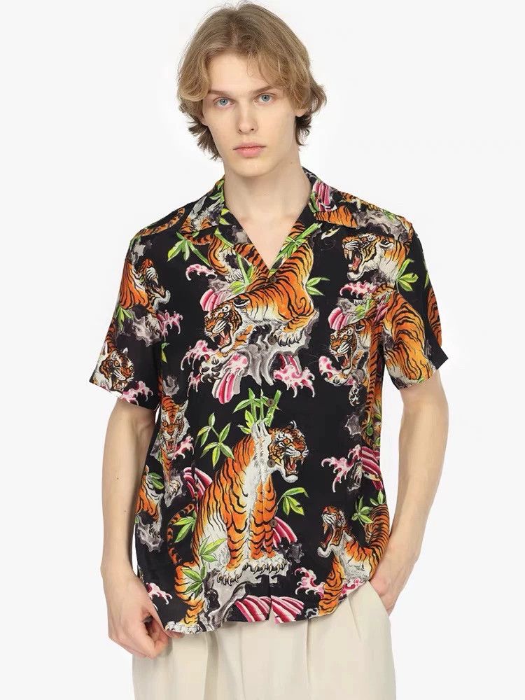 Wacko Maria WACKO MARIA Floral Tiger Summer Shirt- DMC Size US XL / EU 56 / 4 - 8 Thumbnail