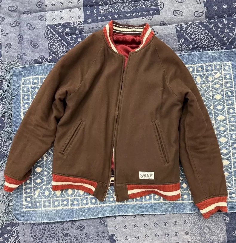 Wtaps Red and White Reversible Bomber Jacket- DMC Size US L / EU 52-54 / 3 - 5 Thumbnail