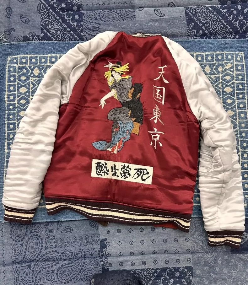 Wtaps Red and White Reversible Bomber Jacket- DMC Size US L / EU 52-54 / 3 - 2 Thumbnail
