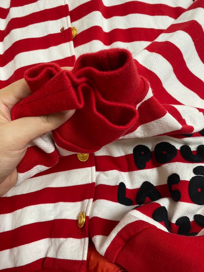 Gucci Gucci Red Striped Jacket with Silk Lining- DMC Size US L / EU 52-54 / 3 - 4 Thumbnail