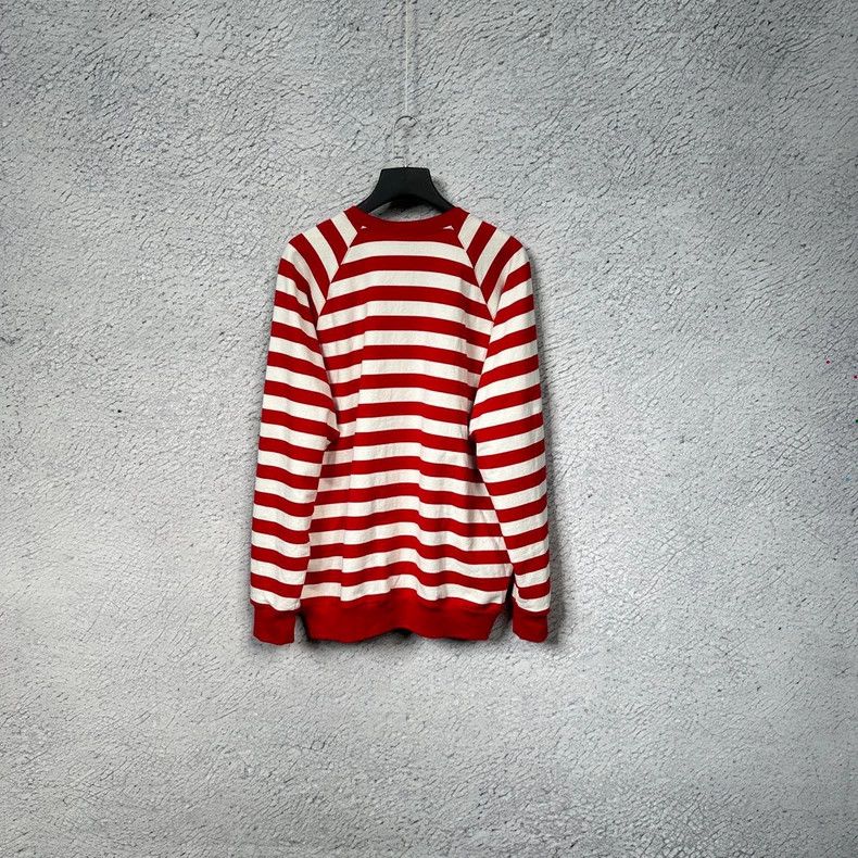 Gucci GUCCI Red White Striped Knit Cardigan- DMC Size US L / EU 52-54 / 3 - 2 Thumbnail