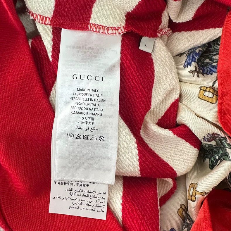 Gucci GUCCI Red White Striped Knit Cardigan- DMC Size US L / EU 52-54 / 3 - 5 Thumbnail