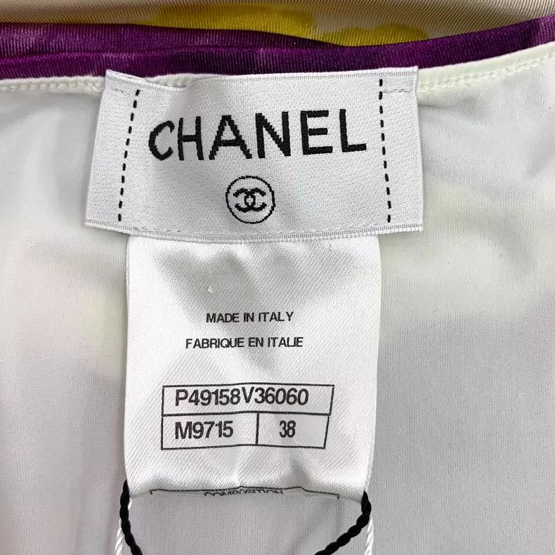 Chanel Chanel Color Block Dress with Graffiti Design- DMC Size US 38 / EU 54 - 5 Thumbnail