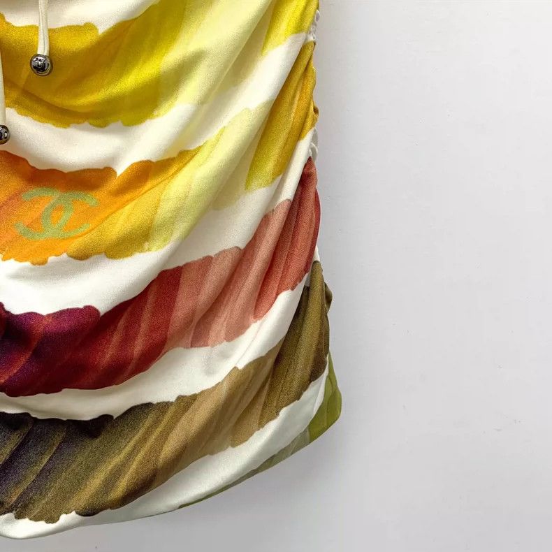 Chanel Chanel Color Block Dress with Graffiti Design- DMC Size US 38 / EU 54 - 4 Thumbnail