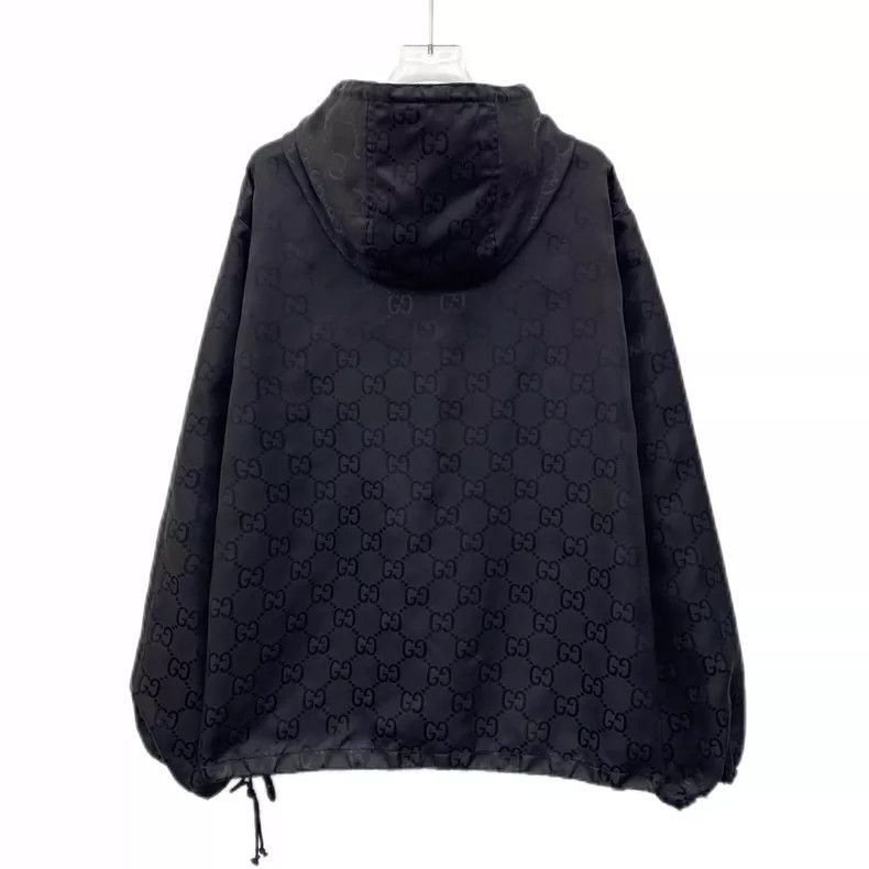 Gucci Black Logo Hooded Jacket by Gucci- DMC Size US M / EU 48-50 / 2 - 2 Thumbnail
