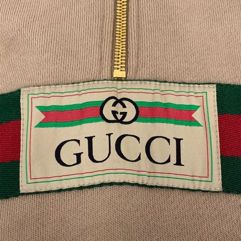Gucci Gucci Brown Logo Stripe Hooded Sweatshirt- DMC Size US S / EU 44-46 / 1 - 6 Thumbnail