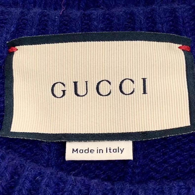 Gucci Gucci Navy Blue Striped Cashmere Knit Sweater- DMC Size US L / EU 52-54 / 3 - 5 Thumbnail