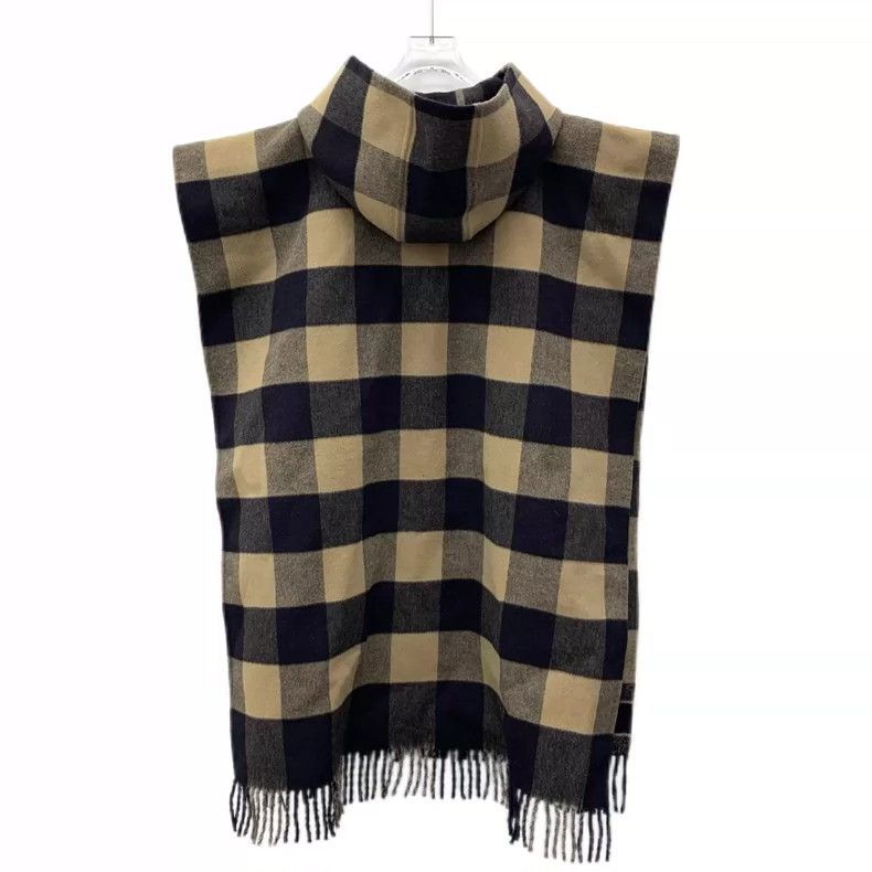 Dior Christian Dior Hooded Plaid Wool Cape- DMC Size US M / EU 48-50 / 2 - 2 Thumbnail
