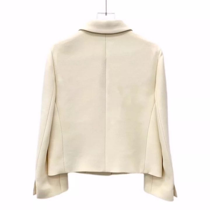 Dior Dior Cream Wool Blend Button-Up Jacket- DMC Size US XS / EU 42 / 0 - 2 Thumbnail