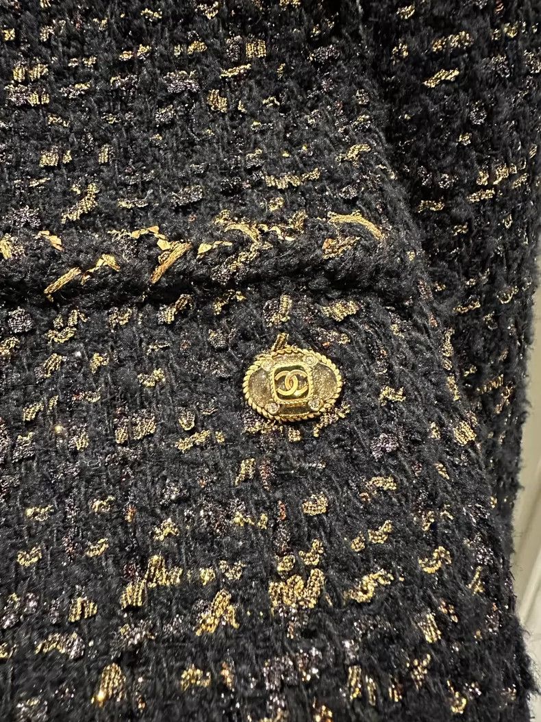 Chanel Chanel Black and Gold Zip Jacket- DMC Size US S / EU 44-46 / 1 - 2 Thumbnail