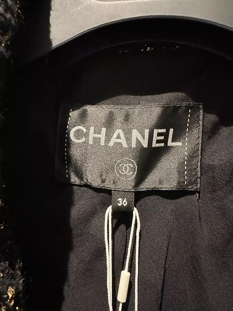 Chanel Chanel Black and Gold Zip Jacket- DMC Size US S / EU 44-46 / 1 - 4 Thumbnail