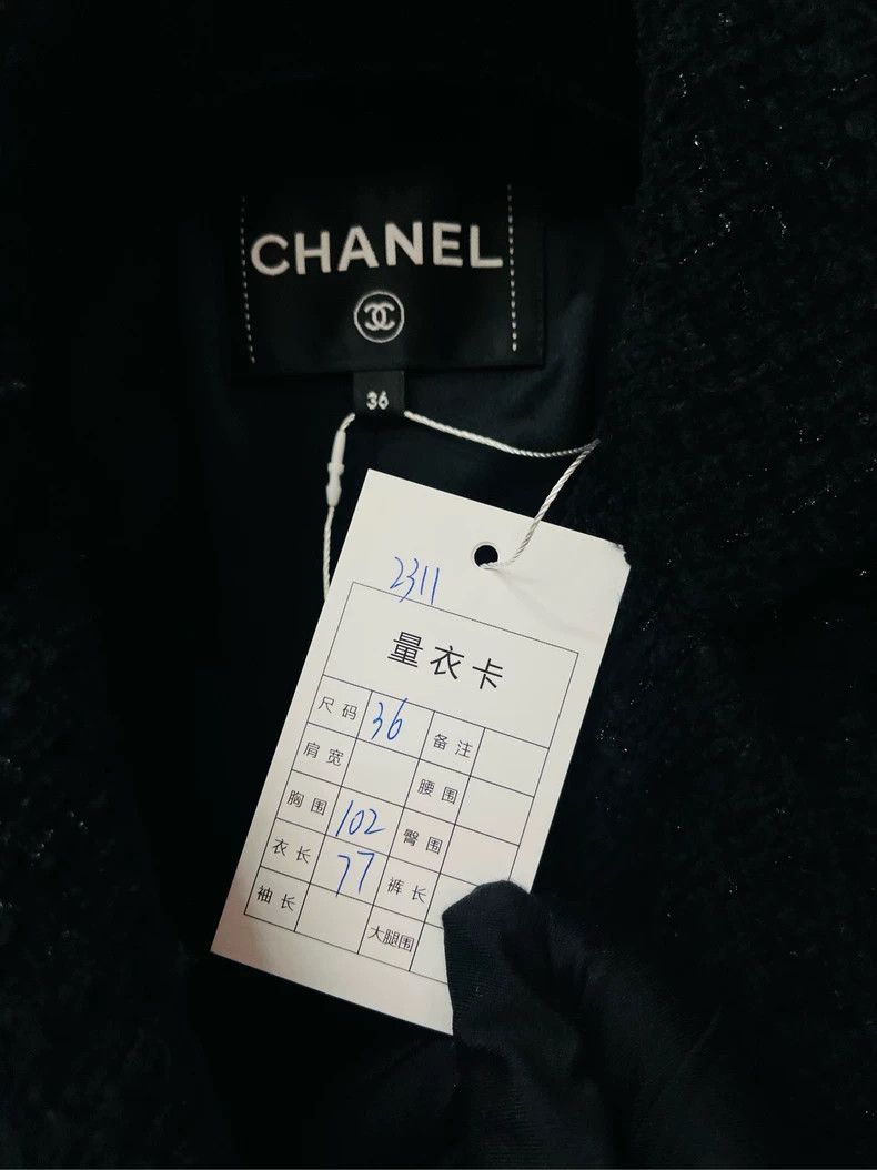 Chanel Chanel Black Tweed Waistcoat Jacket- DMC Size US M / EU 48-50 / 2 - 2 Thumbnail