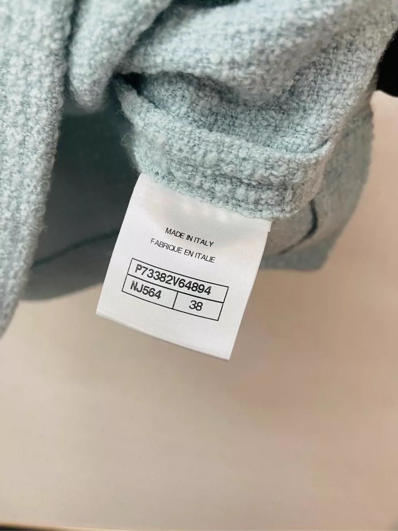 Chanel Chanel Lake Blue Velvet Skirt- DMC Size US 38 / EU 54 - 3 Thumbnail