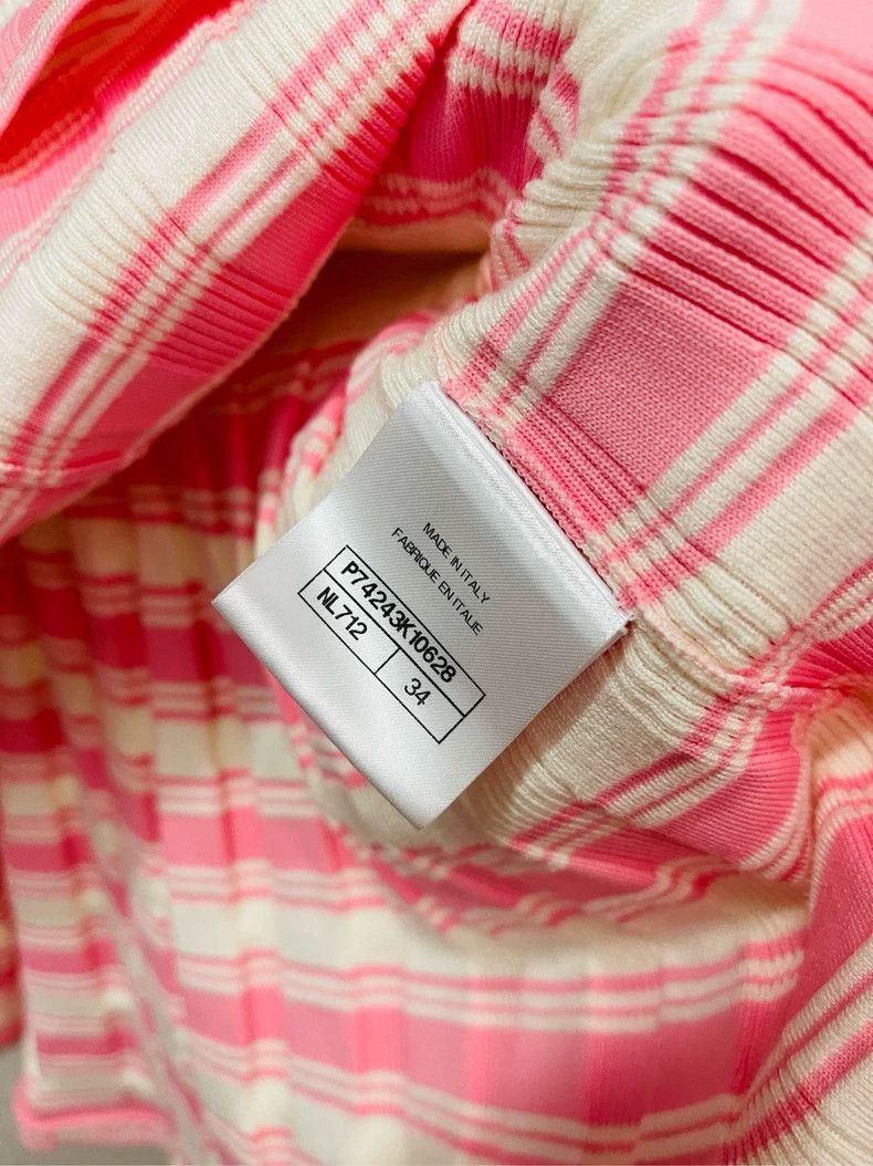 Chanel Chanel Pink Striped Stretch Skirt- DMC Size US 34 / EU 50 - 5 Thumbnail