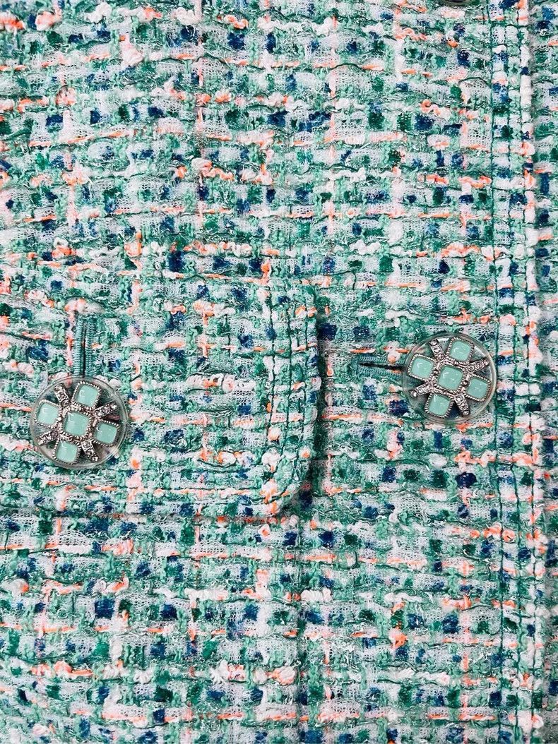 Chanel Green Chanel Twenty Pockets Tweed Jacket- DMC Size US M / EU 48-50 / 2 - 3 Thumbnail