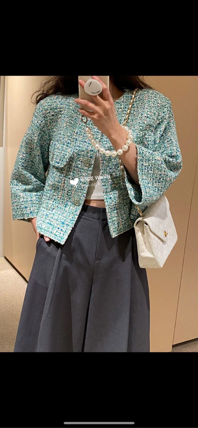 Chanel Green Chanel Twenty Pockets Tweed Jacket- DMC Size US M / EU 48-50 / 2 - 6 Thumbnail