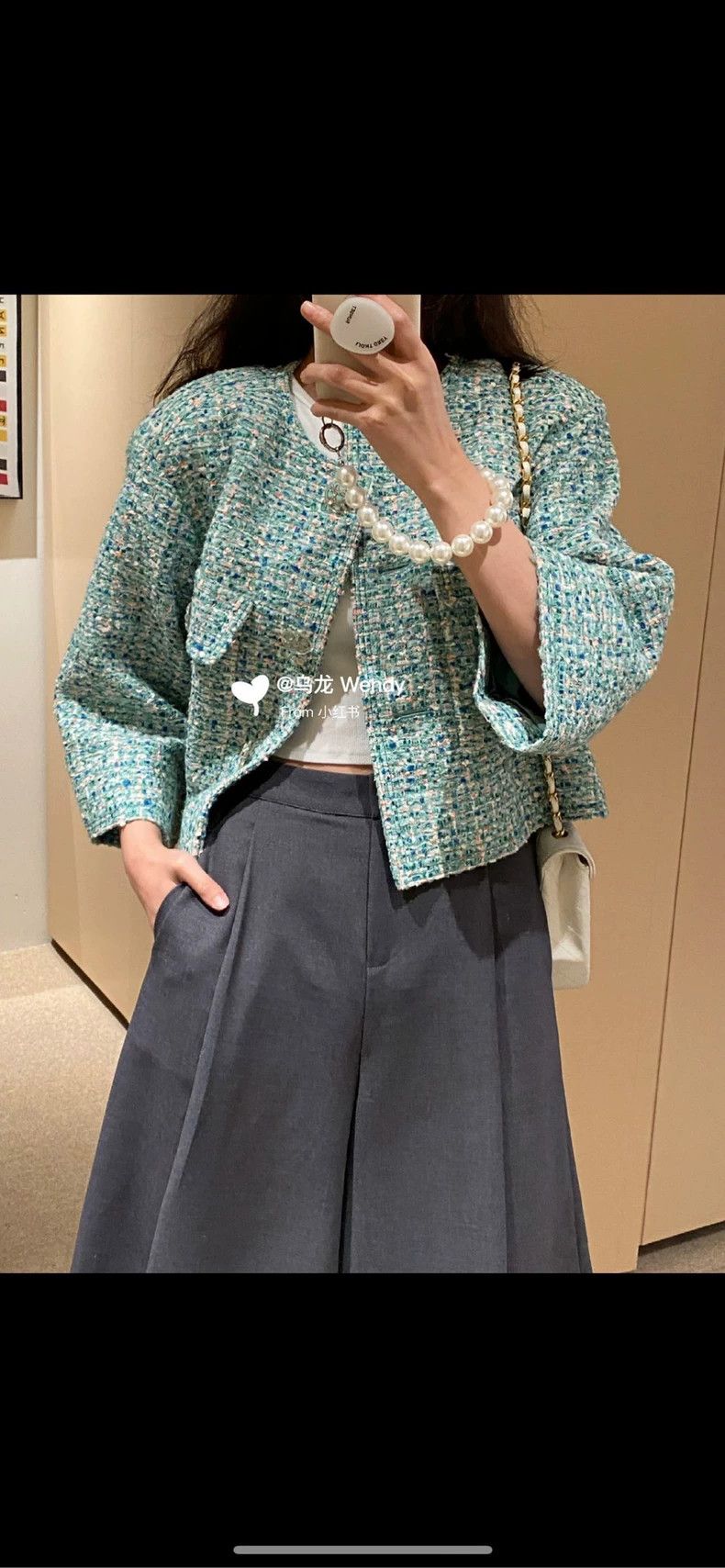 Chanel Green Chanel Twenty Pockets Tweed Jacket- DMC Size US M / EU 48-50 / 2 - 7 Thumbnail