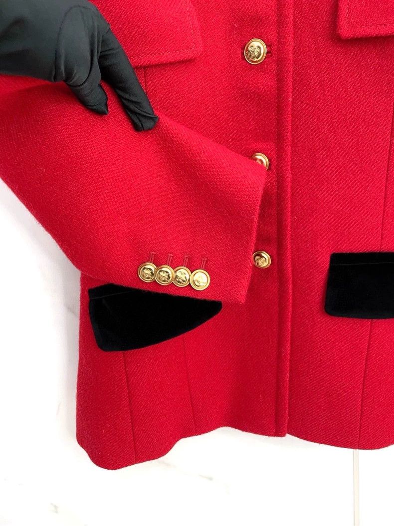 Gucci Gucci Red Court Style Jacket- DMC Size US M / EU 48-50 / 2 - 6 Thumbnail
