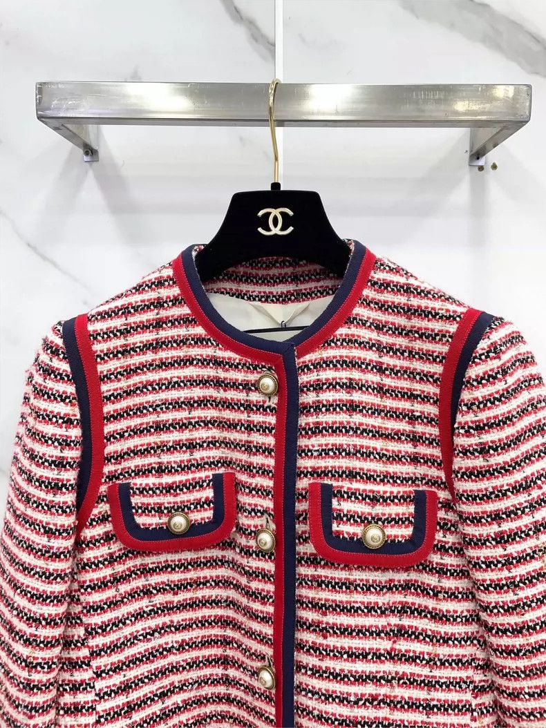 Gucci Gucci Red Striped Jacket Set Outfit- DMC Size US M / EU 48-50 / 2 - 3 Thumbnail