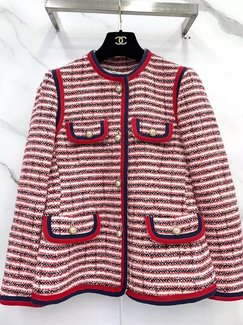 Gucci Gucci Red Striped Jacket Set Outfit- DMC Size US M / EU 48-50 / 2 - 4 Thumbnail