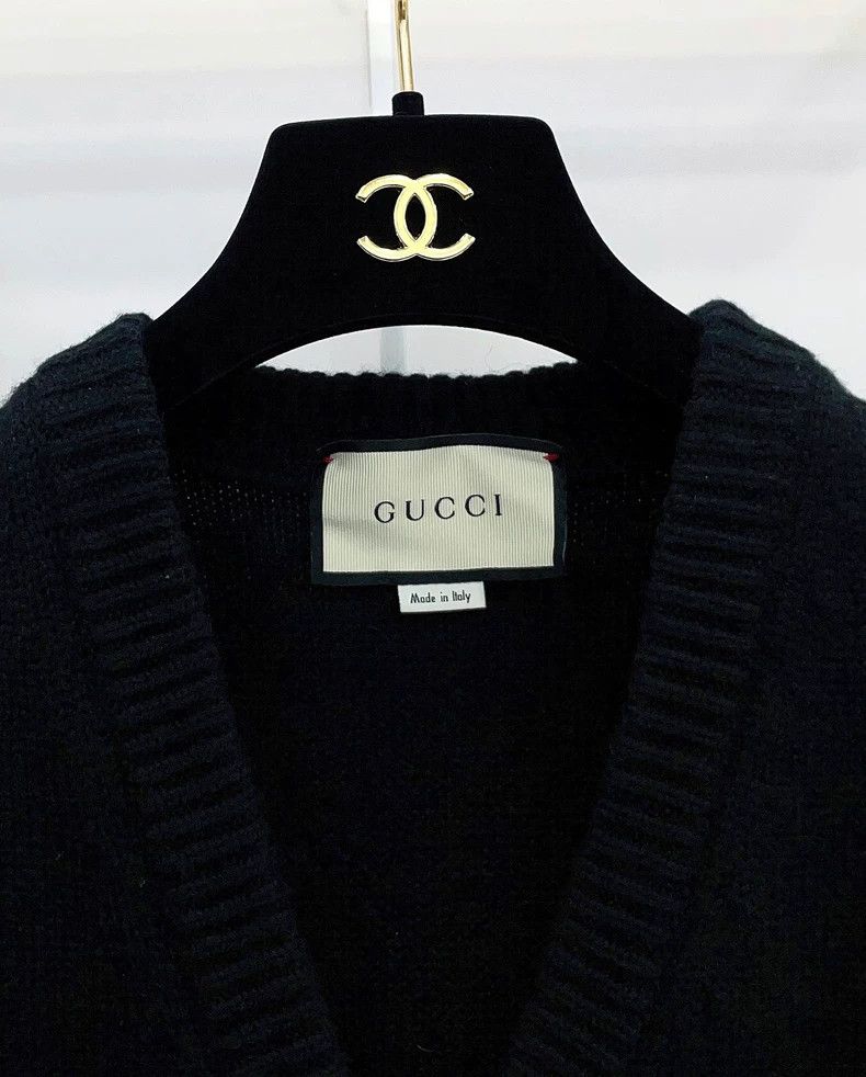 Gucci Gucci Leopard Embroidered V-Neck Sweater- DMC Size US S / EU 44-46 / 1 - 5 Thumbnail