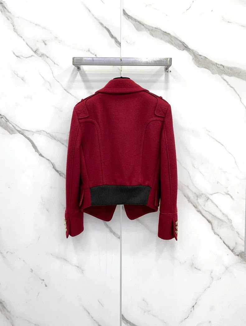 Gucci Red English Style Short Wool Jacket- DMC Size US M / EU 48-50 / 2 - 2 Thumbnail