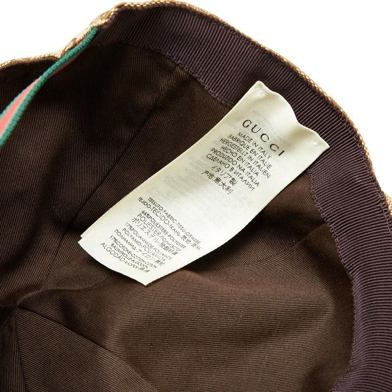 Gucci Gucci Gucci GG Canvas Sheline Line Cap Canvas Hats Size ONE SIZE - 6 Thumbnail