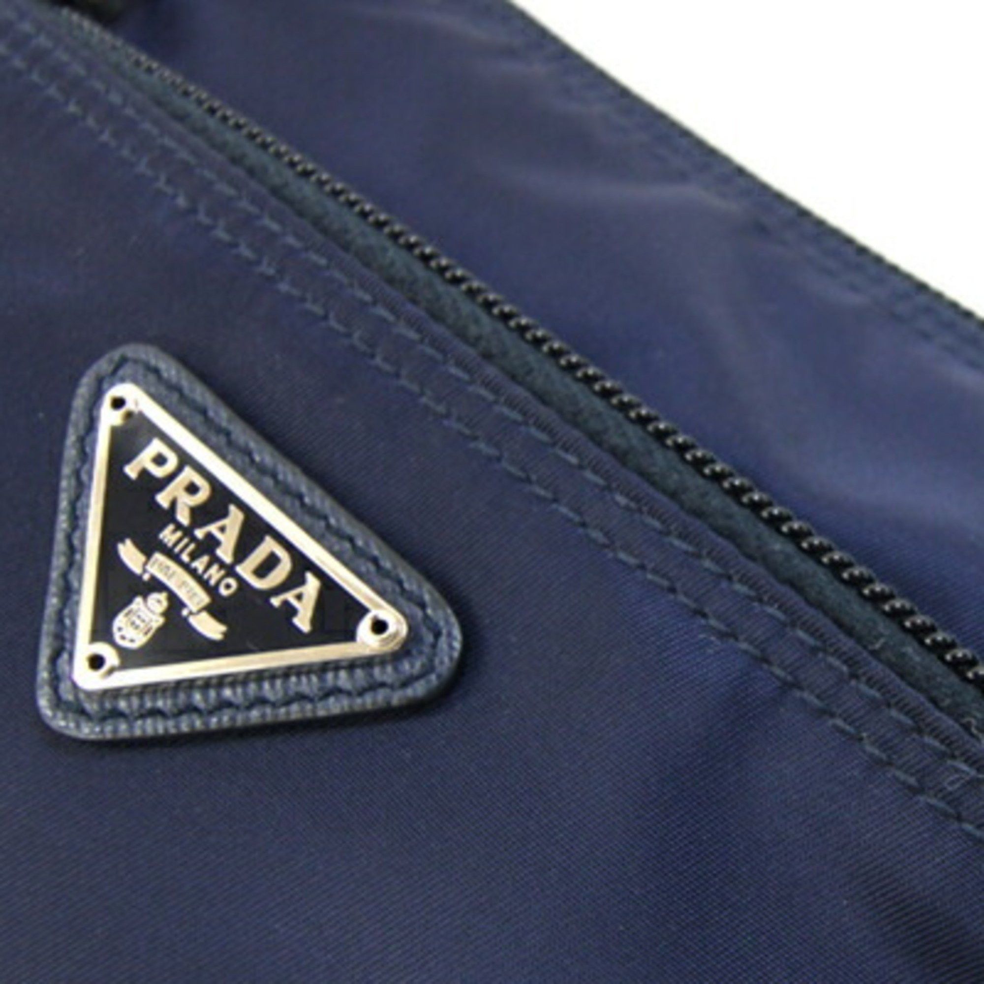 Prada Prada Pouch 1NA002 Navy Nylon Women's Men's PRADA Size ONE SIZE - 7 Thumbnail