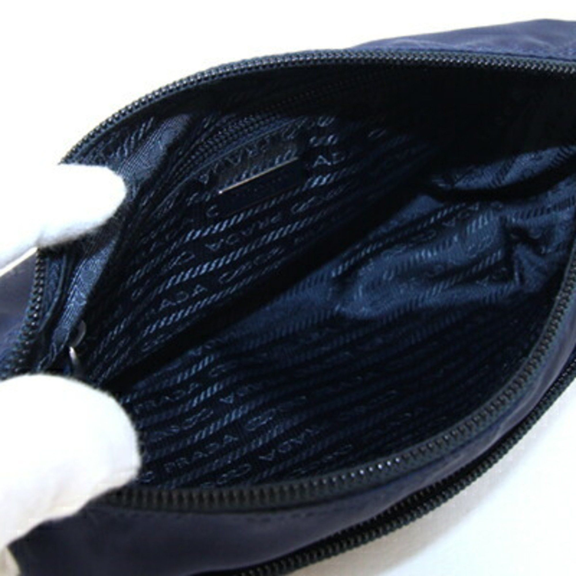Prada Prada Pouch 1NA002 Navy Nylon Women's Men's PRADA Size ONE SIZE - 3 Thumbnail