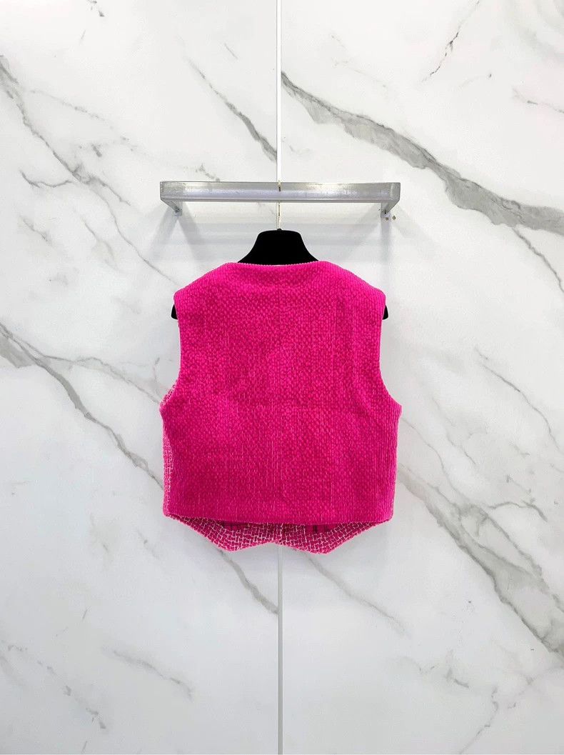 Chanel Chanel Pink Vest Jacket Size 38- DMC Size US M / EU 48-50 / 2 - 2 Thumbnail