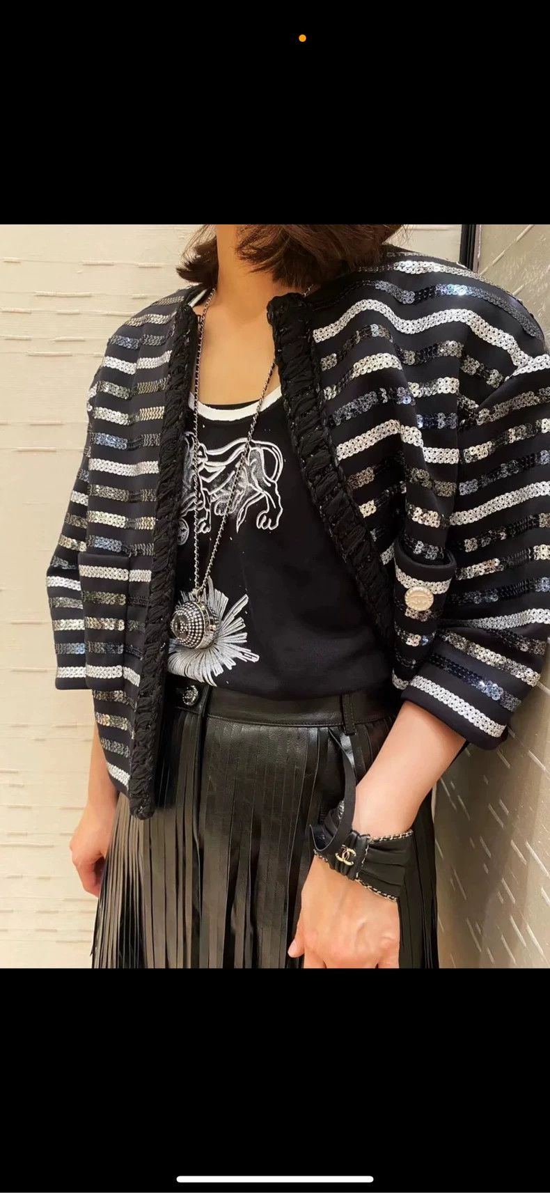 Chanel Chanel Spring Embroidered Pocket Short Jacket- DMC Size US M / EU 48-50 / 2 - 4 Thumbnail