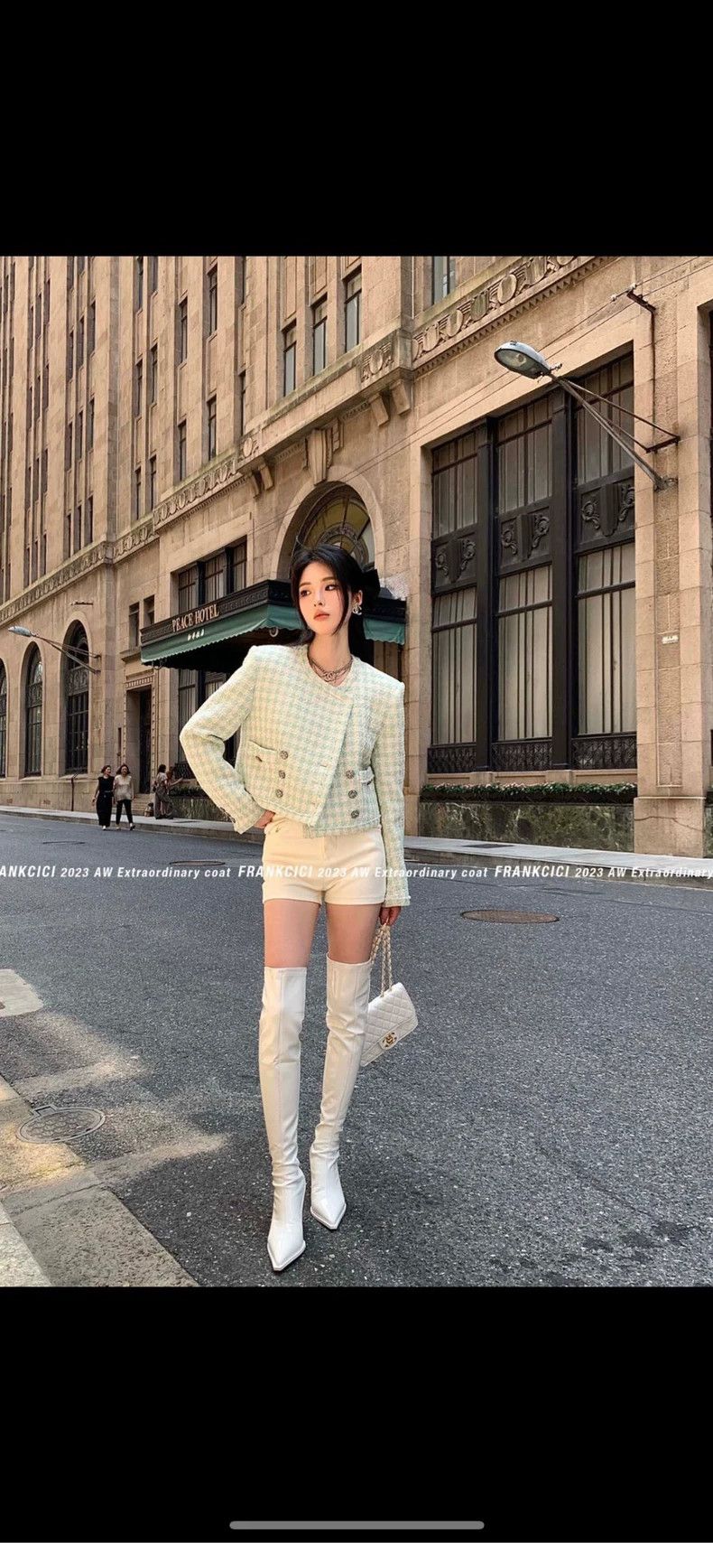 Chanel Chanel Mint Green Tweed Jacket with Buttons- DMC Size US M / EU 48-50 / 2 - 8 Thumbnail