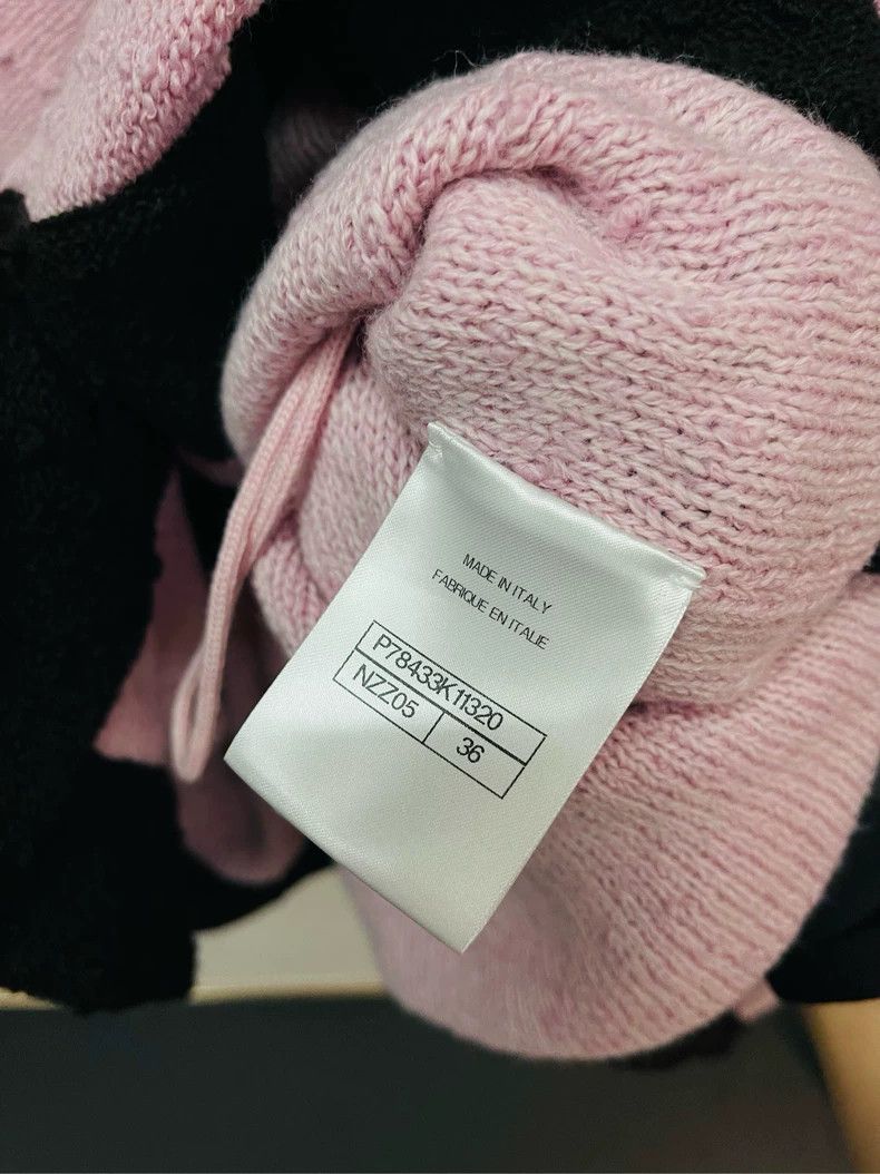 Chanel Chanel Pink Knit Cardigan with Black Trim- DMC Size US M / EU 48-50 / 2 - 4 Thumbnail