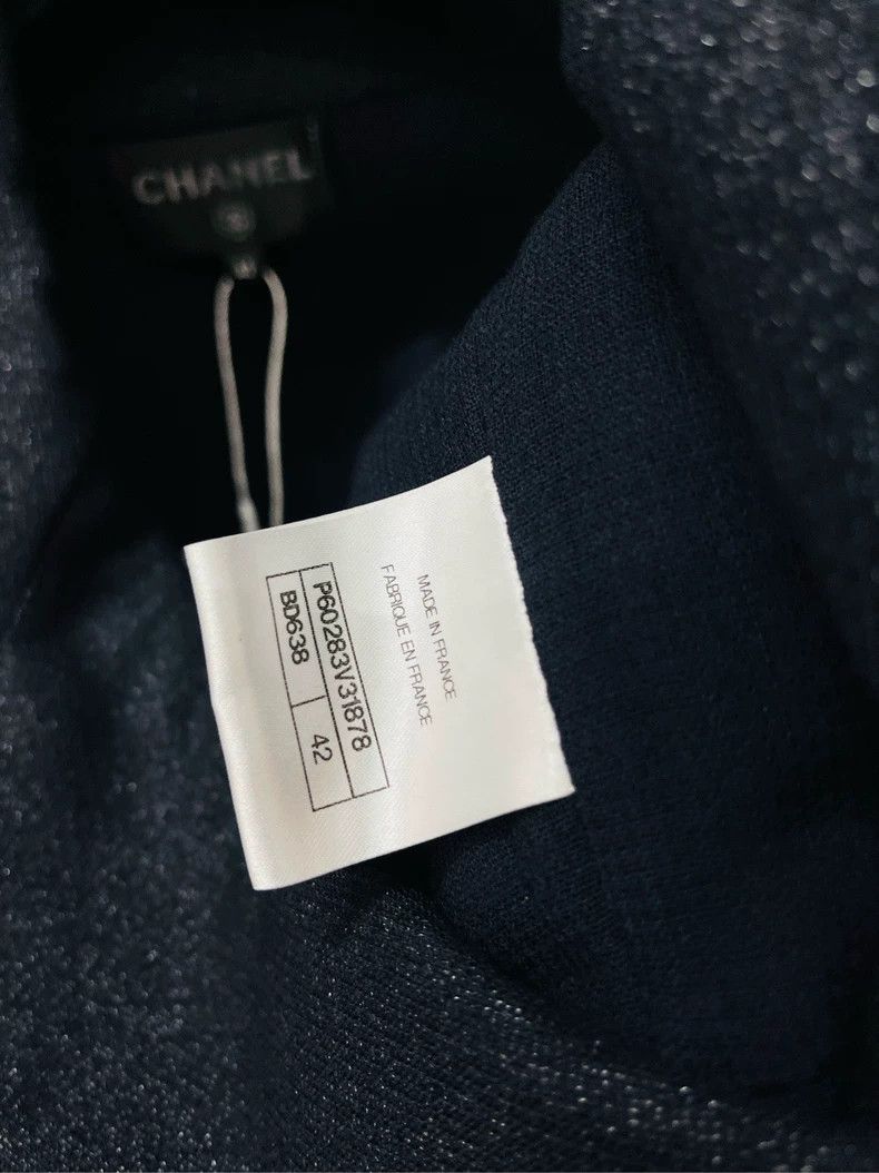 Chanel Chanel Navy Double-Breasted Wool Blazer- DMC Size US M / EU 48-50 / 2 - 5 Thumbnail