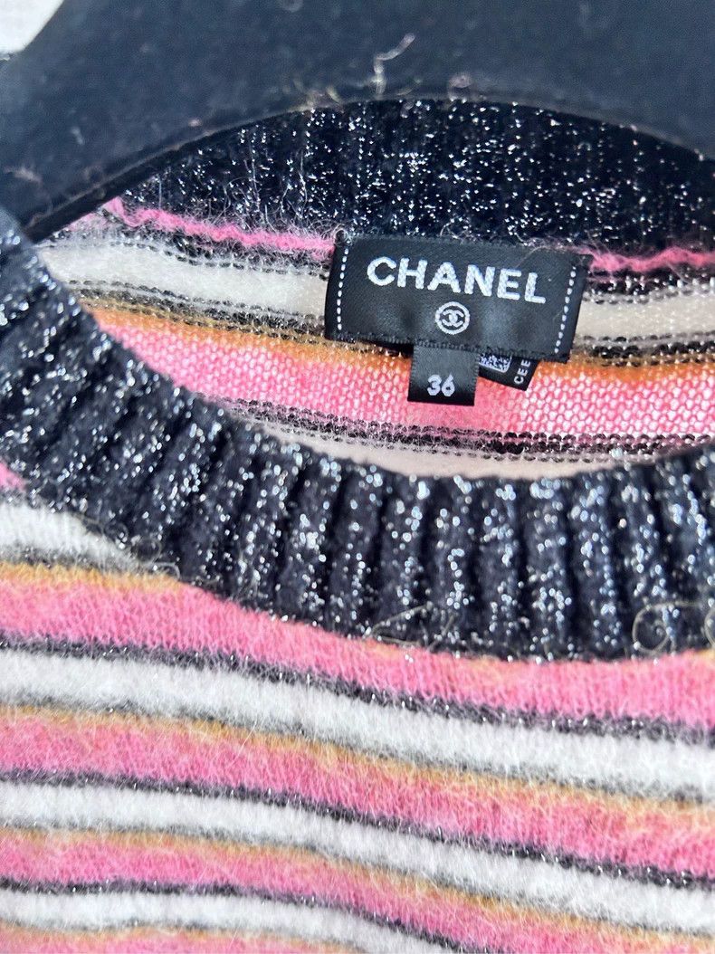 Chanel Striped Knit Sweater in Beautiful Colors- DMC