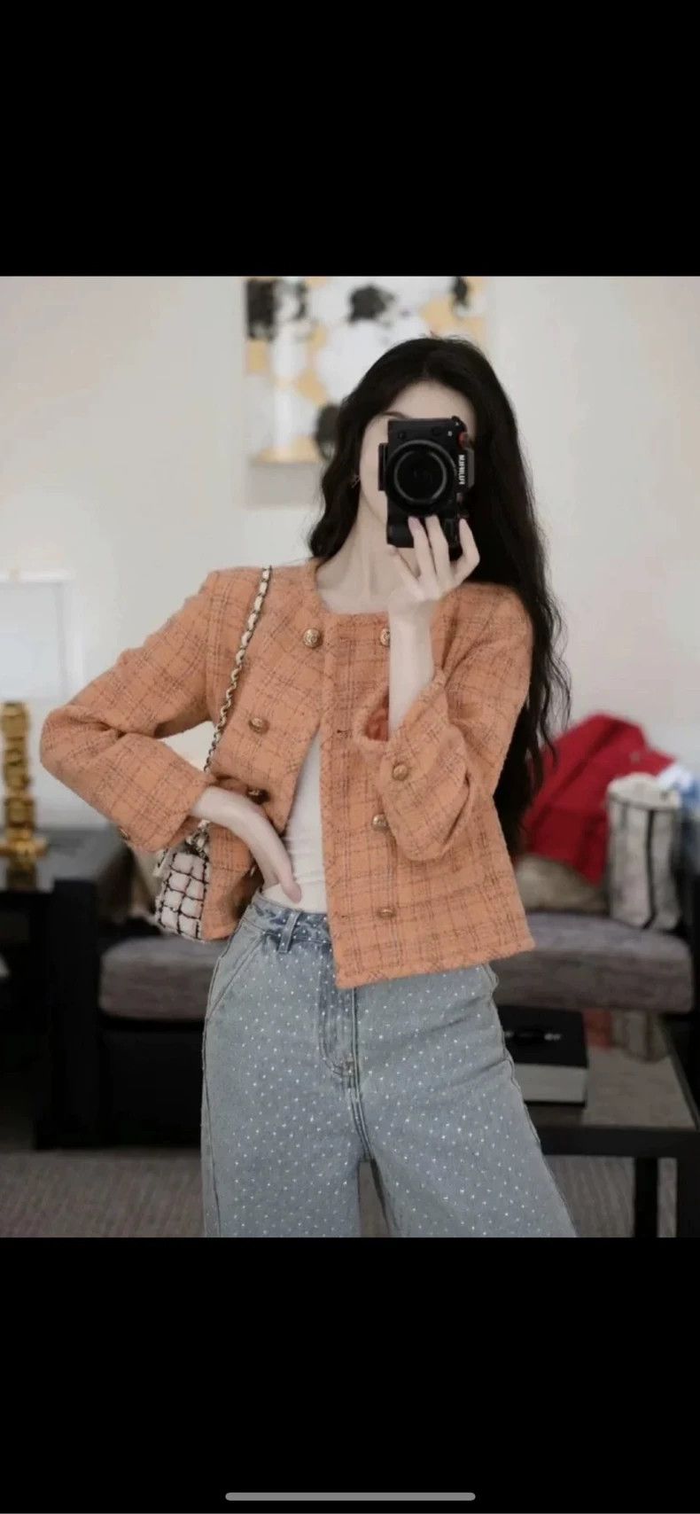Chanel Chanel Pink Tweed Jacket F40 with Buttons- DMC Size US M / EU 48-50 / 2 - 8 Thumbnail
