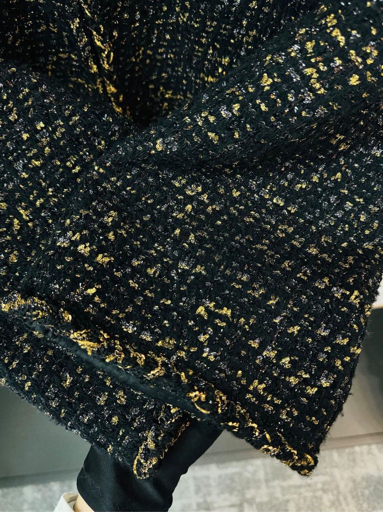 Chanel Chanel 19A Black Gold Shimmer Jacket- DMC Size US M / EU 48-50 / 2 - 4 Thumbnail