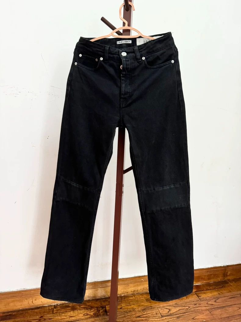 Our Legacy Classic Black Patchwork Denim Pants 27 Size- DMC Size US 27 - 2 Thumbnail