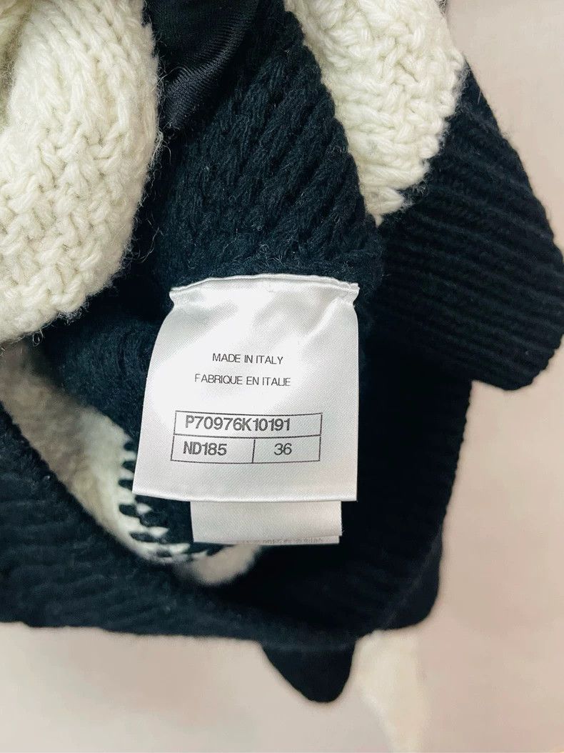 Chanel Chanel Handcrafted Black and White Sweater- DMC Size US M / EU 48-50 / 2 - 3 Thumbnail