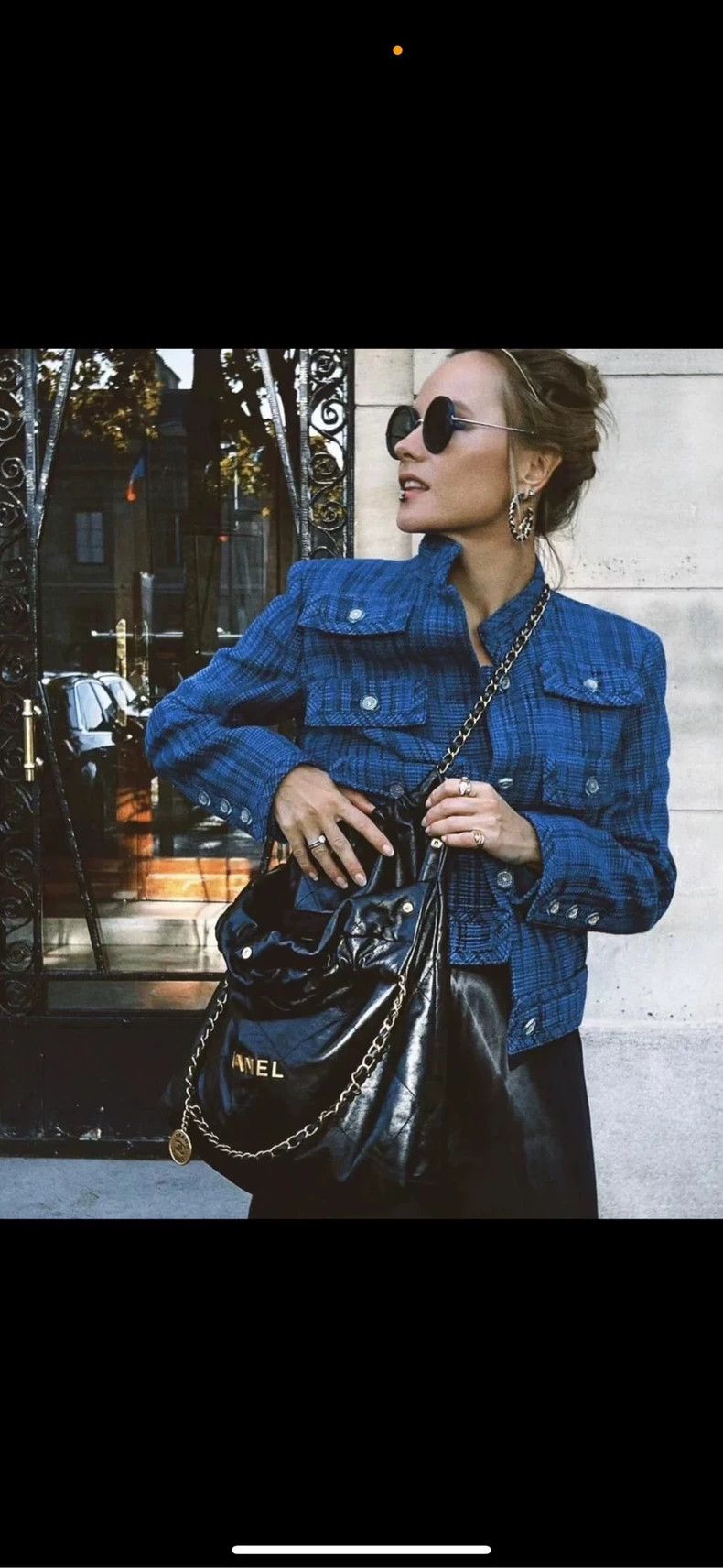Chanel Chanel Ocean Blue Six-Pocket Tweed Jacket- DMC Size US M / EU 48-50 / 2 - 8 Thumbnail