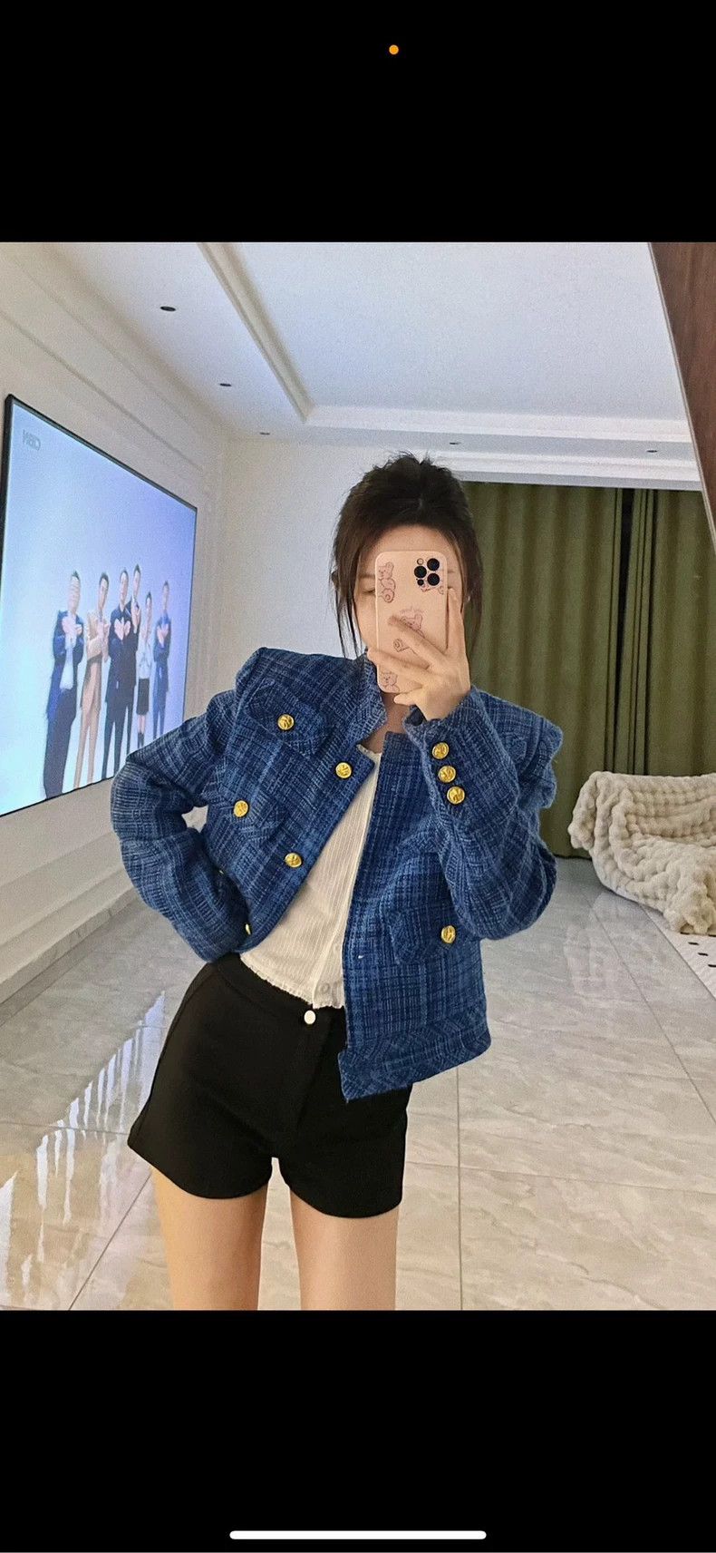 Chanel Chanel Ocean Blue Six-Pocket Tweed Jacket- DMC Size US M / EU 48-50 / 2 - 5 Thumbnail