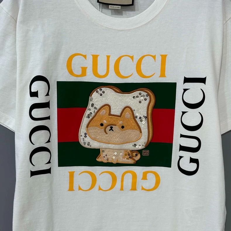 Gucci GUCCI Bread Dog Logo Short Sleeve T-Shirt- DMC Size US XS / EU 42 / 0 - 3 Thumbnail