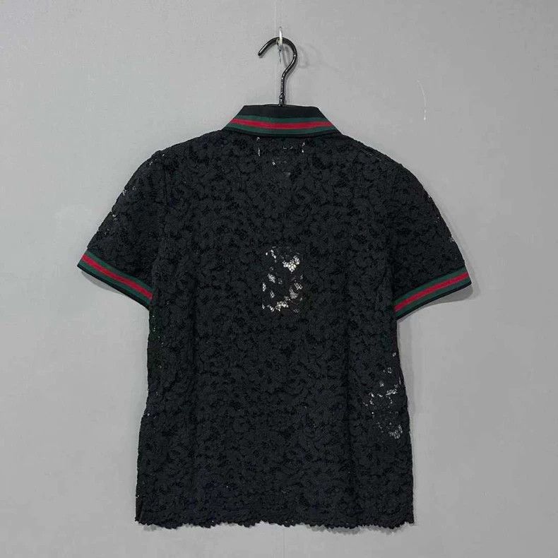 Gucci Gucci Short Sleeve Lace Polo Shirt- DMC Size US S / EU 44-46 / 1 - 3 Thumbnail