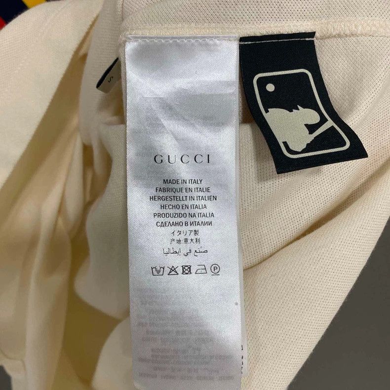 Gucci Gucci MLB Collaboration Striped Short Sleeve Polo- DMC Size US S / EU 44-46 / 1 - 6 Thumbnail