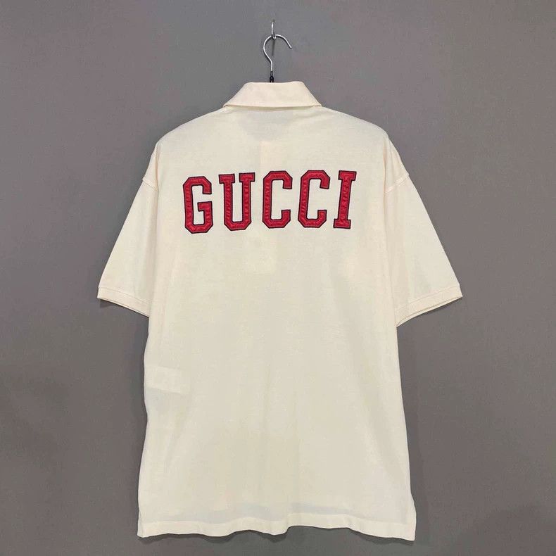 Gucci Gucci MLB Collaboration Striped Short Sleeve Polo- DMC Size US S / EU 44-46 / 1 - 3 Thumbnail