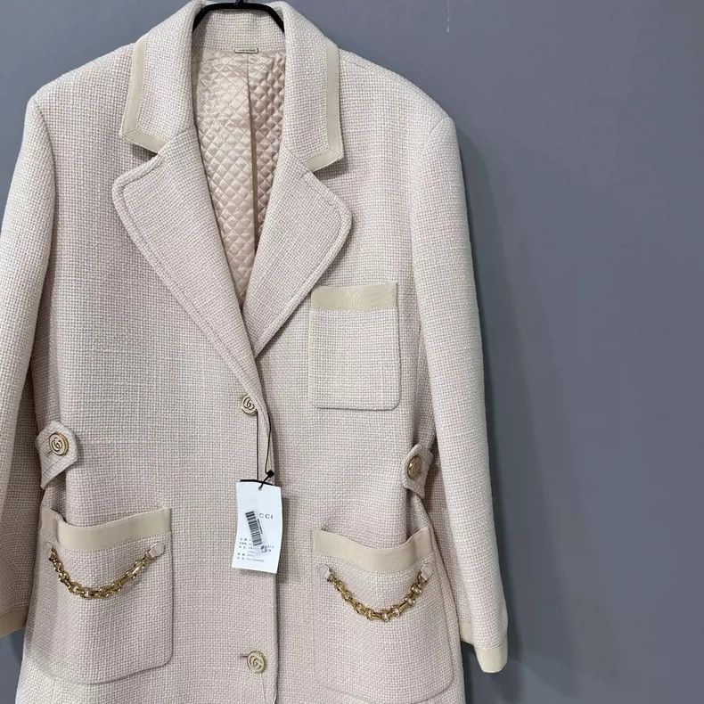 Gucci Classic Gold Button Coat by Gucci- DMC Size US L / EU 52-54 / 3 - 2 Thumbnail